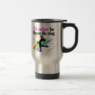 MUG DE VOYAGE JE VOUDRAIS PLUTÔT FAIRE DU SKATING FIGURE