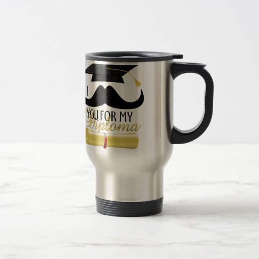 Mug De Voyage Je vous moustache pour mon Diplôme avec Diplôme (Droit)