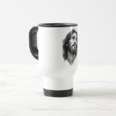 Mug de voyage Jésus-Christ chrétien (Devant gauche)