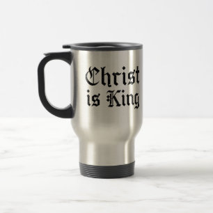 Mug De Voyage Jésus-Christ est Roi Gothique Art Grunge Blacklett
