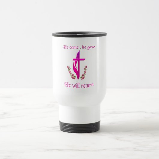 Mug De Voyage Jésus est venu et il reviendra (Centre)