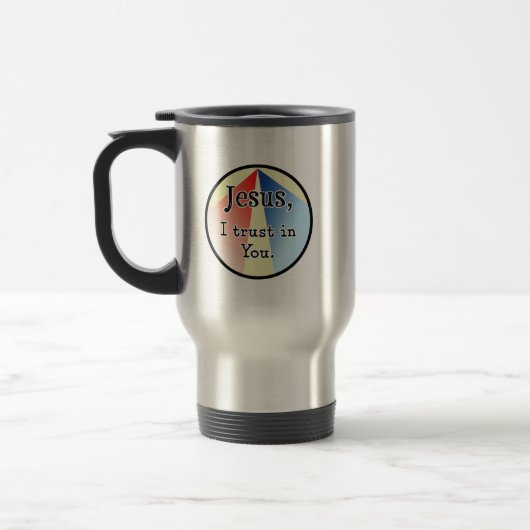 Mug De Voyage Jésus, je fais confiance à toi : Miséricorde divin (Gauche)