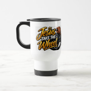 Mug De Voyage Jésus prends le volant