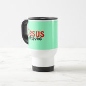 Mug De Voyage , Jésus, rasages (Devant gauche)