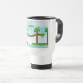 Mug De Voyage Jeu de plateforme rétro ou classique (Devant droit)