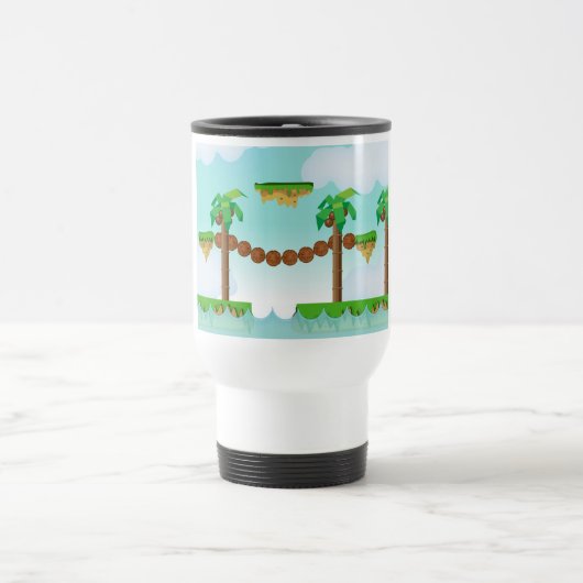 Mug De Voyage Jeu de plateforme rétro ou classique (Centre)