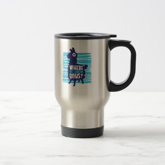 Mug De Voyage Jeu Llama où nous atterrissons garçons Ados graphi (Droit)