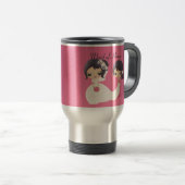 Mug De Voyage Jeune mariée et domestique d'honneur (Devant droit)