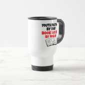 Mug De Voyage Jeune Pasteur aime lire (Devant droit)