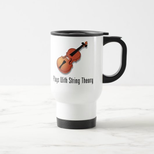 Mug De Voyage Jeux avec la théorie de ficelle - violon (Droite)