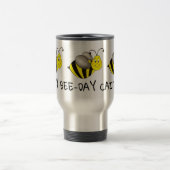 Mug De Voyage JEUX BEE-DAY Anniversaire Jaune Bee Bumblebee Favo (Centre)