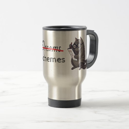 Mug De Voyage Jeux de chats mignons amusants (Devant droit)