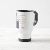 Mug De Voyage JFK & Citation de Ne Pas Demander (Devant droit)