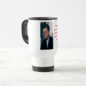 Mug De Voyage JFK & Citation de Ne Pas Demander (Devant gauche)