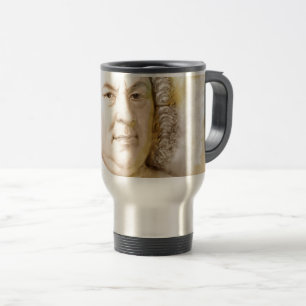Mug De Voyage Johann Sebastian Bach Portrait en beige