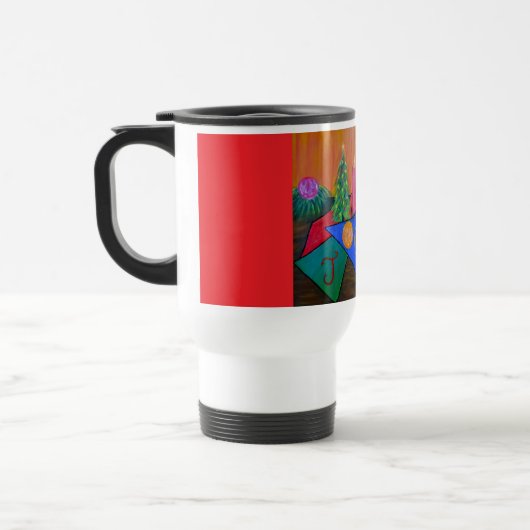 Mug de voyage Joie de Noël (Gauche)