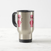 Mug De Voyage Joli chat rose (Devant gauche)