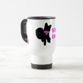 Mug De Voyage Joli chien est une diva (Devant gauche)