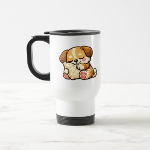 Mug De Voyage Joli chiot endormi avec oreiller