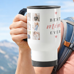 Mug De Voyage Joli Collage de 7 Photos de Famille pour Maman Sou