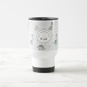 Mug De Voyage Joli dinosaure aquarelle professeur masculin