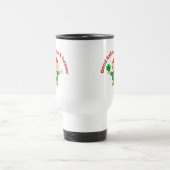 Mug De Voyage Joli elfe vert tenant un trèfle à trois feuilles (Centre)