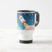 Mug De Voyage Joli fusée spatiale qui décolle (Devant droit)