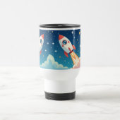 Mug De Voyage Joli fusée spatiale qui décolle (Centre)