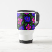 Mug De Voyage Joli Motif de fleurs roses (Devant droit)