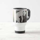 Mug De Voyage Joli Reste Fatigué Chiot Blanc (Devant droit)