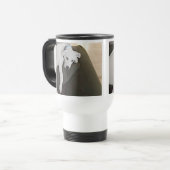 Mug De Voyage Joli Reste Fatigué Chiot Blanc (Devant gauche)