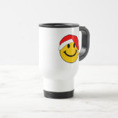 Mug De Voyage Joli visage de Noël Père Noël (Devant droit)