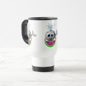 Mug De Voyage Jolie baleine et pastèque (Devant gauche)