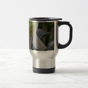 Mug De Voyage Jolie fleur de lys de Pâques blanche pure sur fond