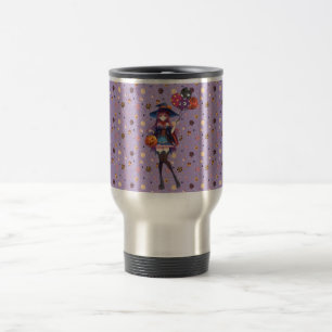 Mug De Voyage Jolie Sorcière d'Halloween Anime