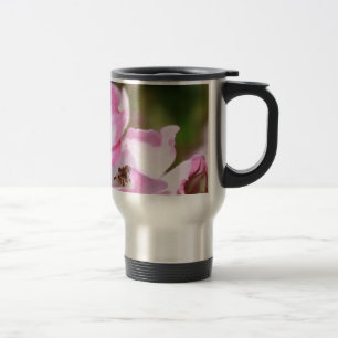 Mug De Voyage jolies fleurs de rose sauvage rose pour les dames