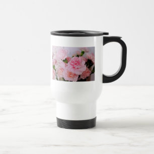 Mug De Voyage jolies fleurs d'oeillet roses