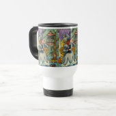 MUG DE VOYAGE JOLIMENT WITCH, CHAT & SES ANIMAUX, CAGE DE MAIN, (Devant gauche)