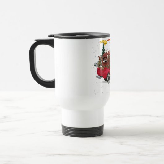 Mug De Voyage Jolly Christmas Overloaded Truck (Gauche)
