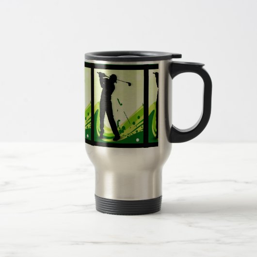 Mug De Voyage Joueur de golf Artsy (Droit)