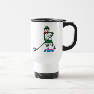 Mug De Voyage Joueur de hockey léger/rouge