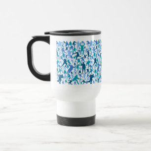 Mug De Voyage Joueur de hockey Motif Voyage Musique