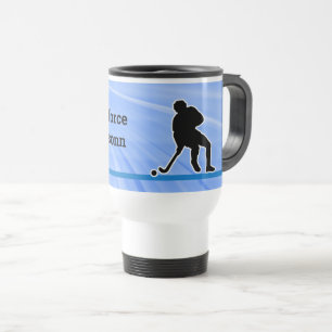 Mug De Voyage Joueur de Hockey Sports Silhouette personnalisatio