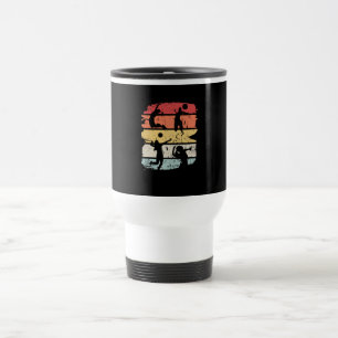 Mug De Voyage Joueur de volley-ball Rétro