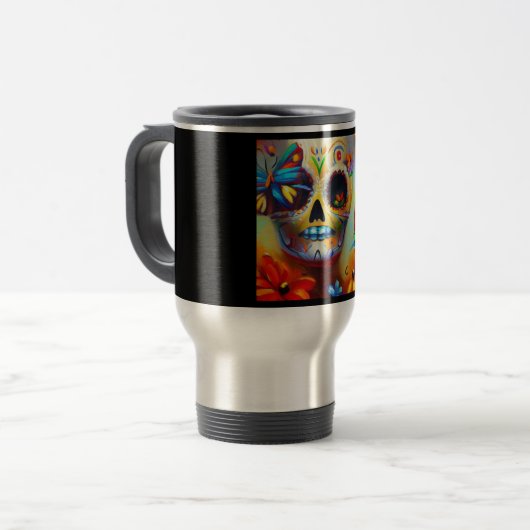 Mug De Voyage Jour des papillons morts 2 (Devant gauche)