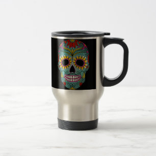 Mug De Voyage Jour du crâne de sucre mort