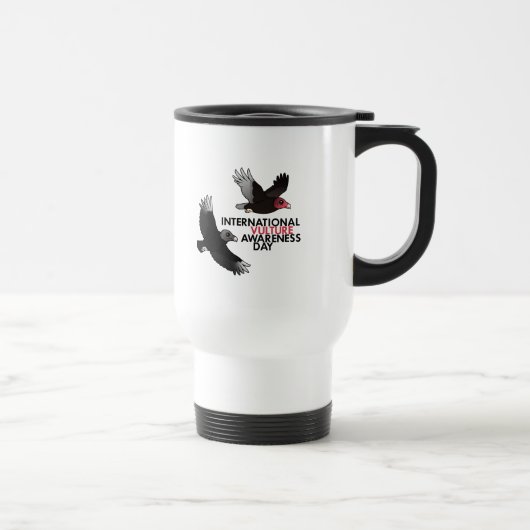 Mug De Voyage Jour international de conscience de vautour (Droite)