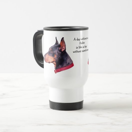 Mug De Voyage Jour Sans Dobie Doberman (Devant gauche)