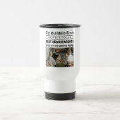 Mug De Voyage Journal personnalisé | Meilleur cadeau grand-paren (Centre)