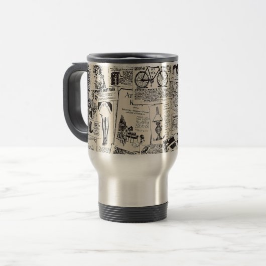 Mug De Voyage Journal vintage (Devant gauche)